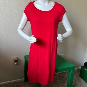 Old Navy Red T-shirt Dress (M Tall)